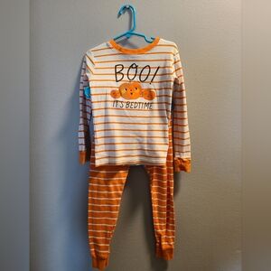 (3/$10) 5T/5A Boys, Carter's, Orange and White, Pumpkin Pajama Set